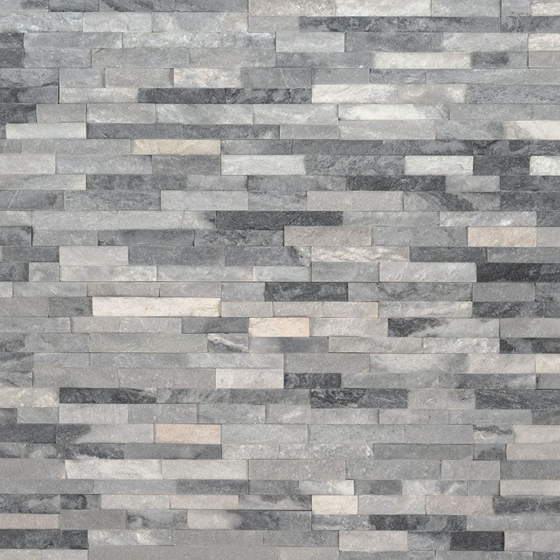 Alaska Gray Mini Stacked Stone Tile