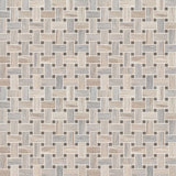 Angora Polished Basketweave Tile