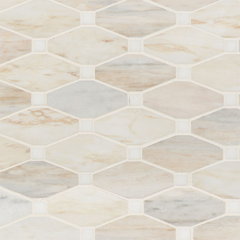 Angora Elongated Octagon Tile