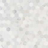 Arabescato Carrara 2” Hexagon Mosaic Tile