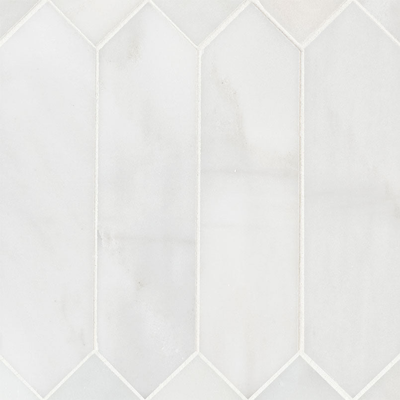 Arabescato Carrara Marble Picket Tile