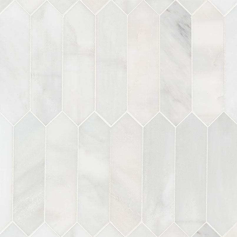 Arabescato Carrara Marble Picket Tile