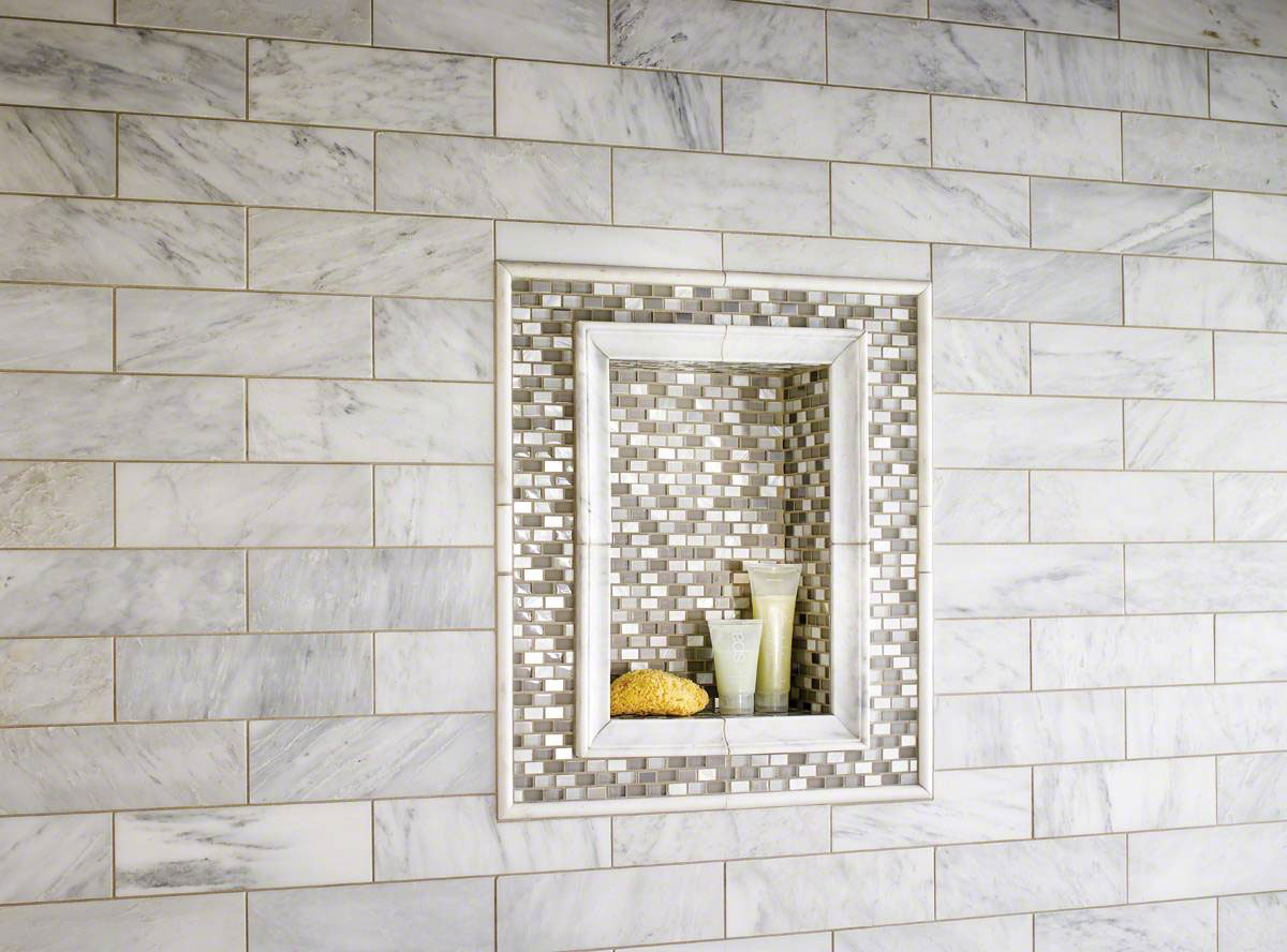 Arabescato Carrara Subway Tile 4x12 Tile