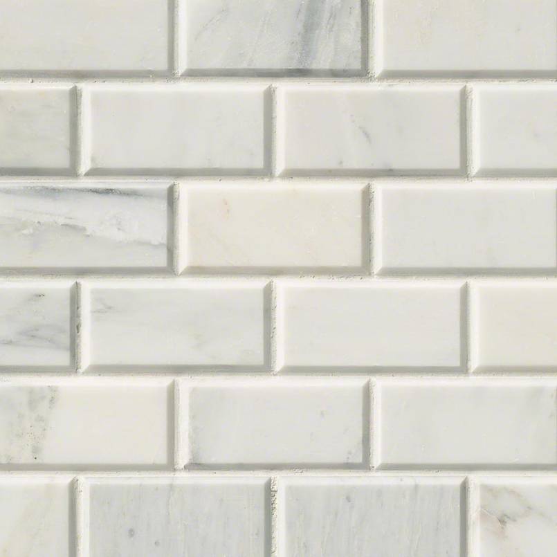 Arabescato Carrara Subway Tile 2x4 Tile