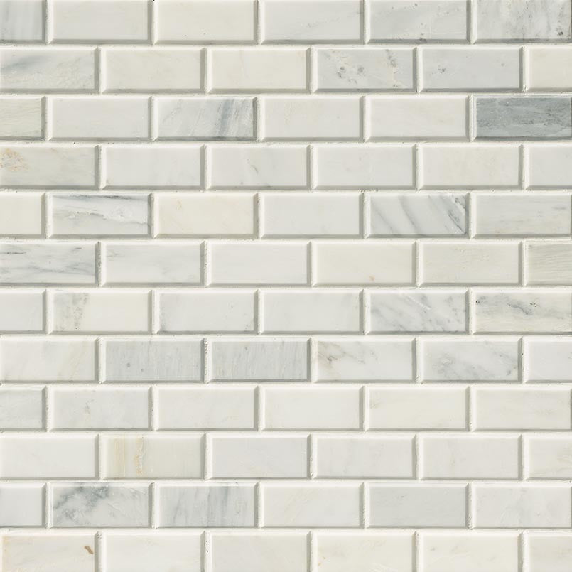 Arabescato Carrara Subway Tile 2x4 Tile