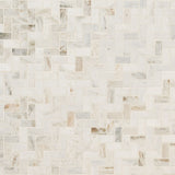 Arabescato Venato White Herringbone Tile