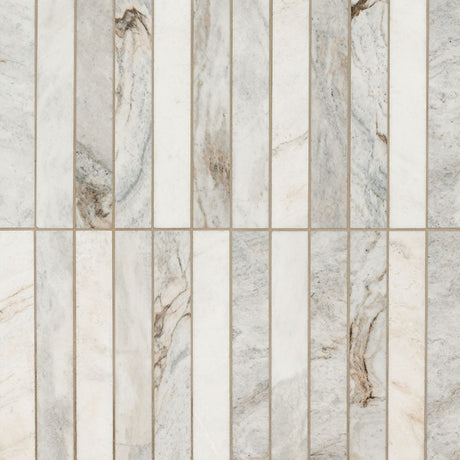 Arabescato Venato White 2x12 Stack Hon Tile