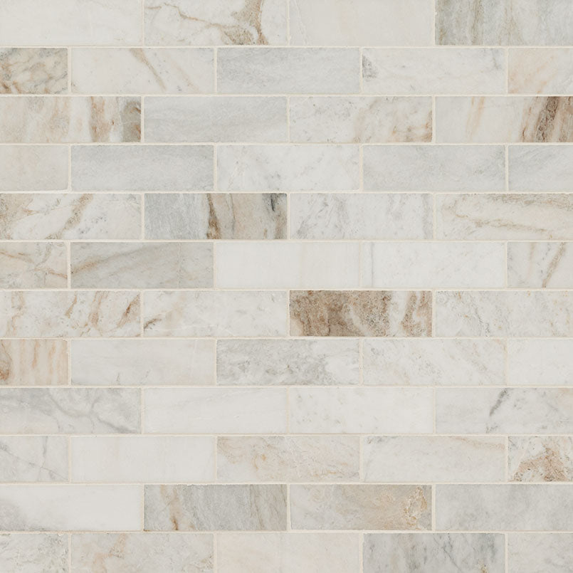 Arabescato Venato White Tile 2x6 Tile