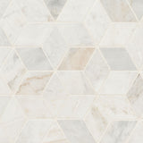 Arabescato Venato White Cube Marble Tile