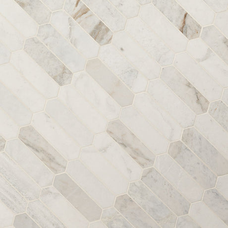 Arabescato Venato White Picket Tile