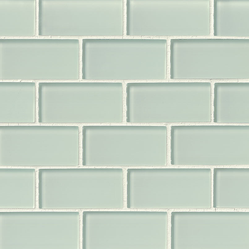 Arctic Ice Glass Subway Tile 2x4 Tile