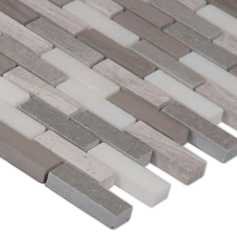 Arctic Storm Brick Pattern Tile