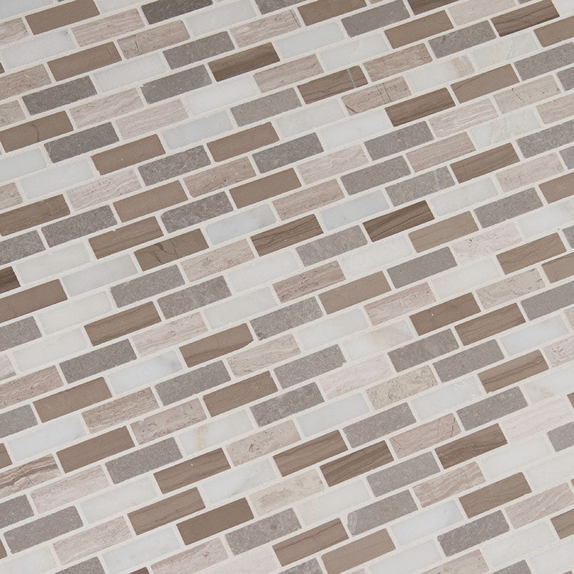 Arctic Storm Brick Pattern Tile