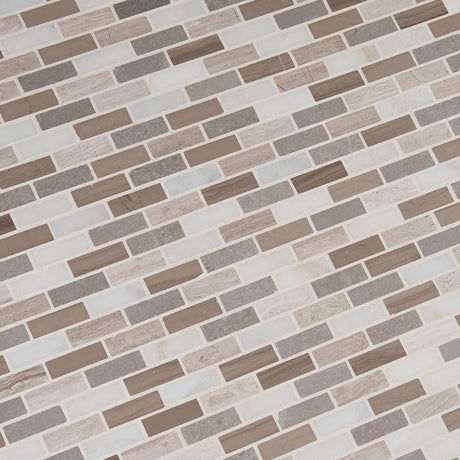 Arctic Storm Brick Pattern Tile