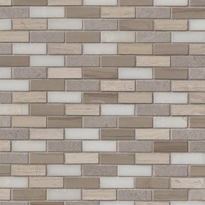 Arctic Storm Brick Pattern Tile