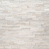 Arctic White Mini Stacked Stone Tile