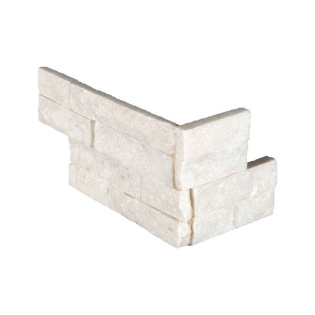 Arctic White Stacked Stone Tile