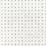 Bianco Dolomite Dotty Pattern Mosaic Tile