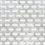 Bianco Dolomite Lynx Polished Marble Tile