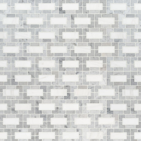 Bianco Dolomite Lynx Polished Marble Tile