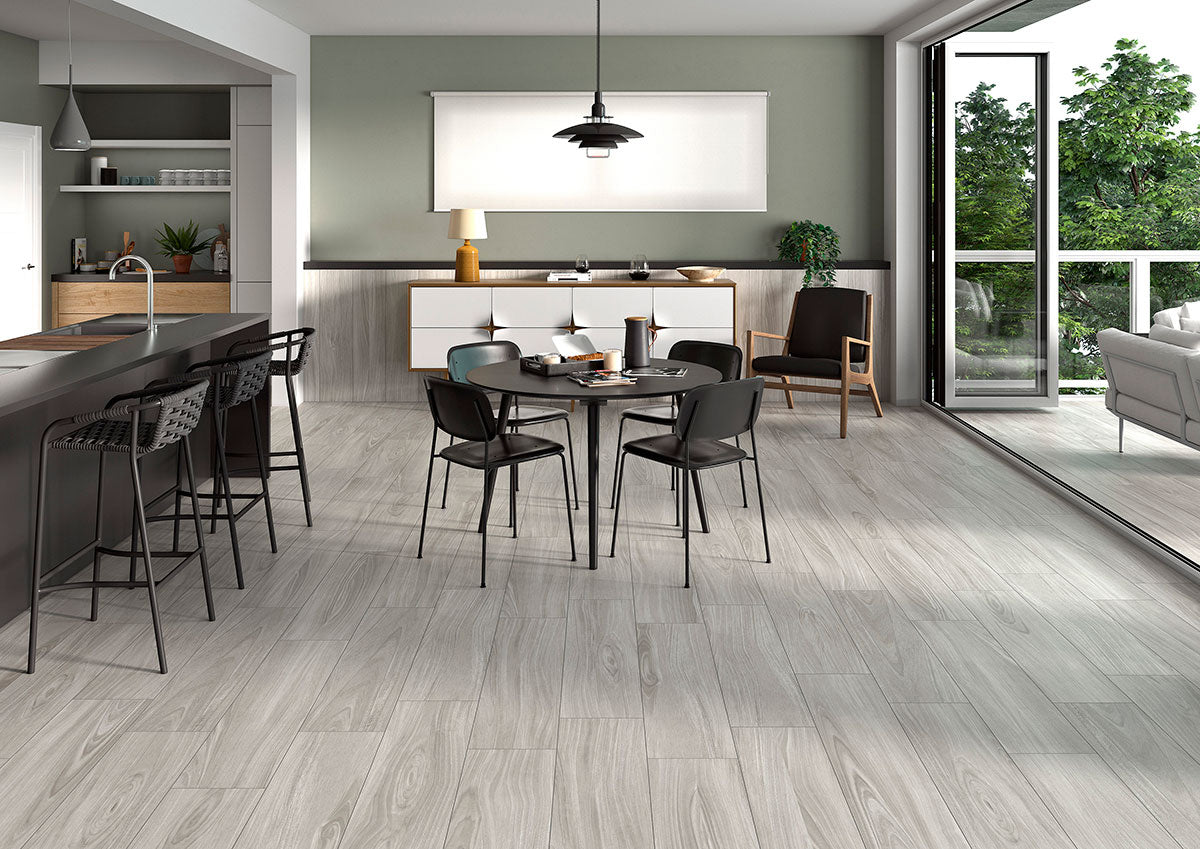 Braxton Grigia Porcelain Wood Tile