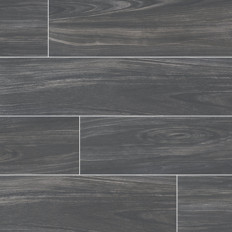 Braxton Midnight Porcelain Wood Tile