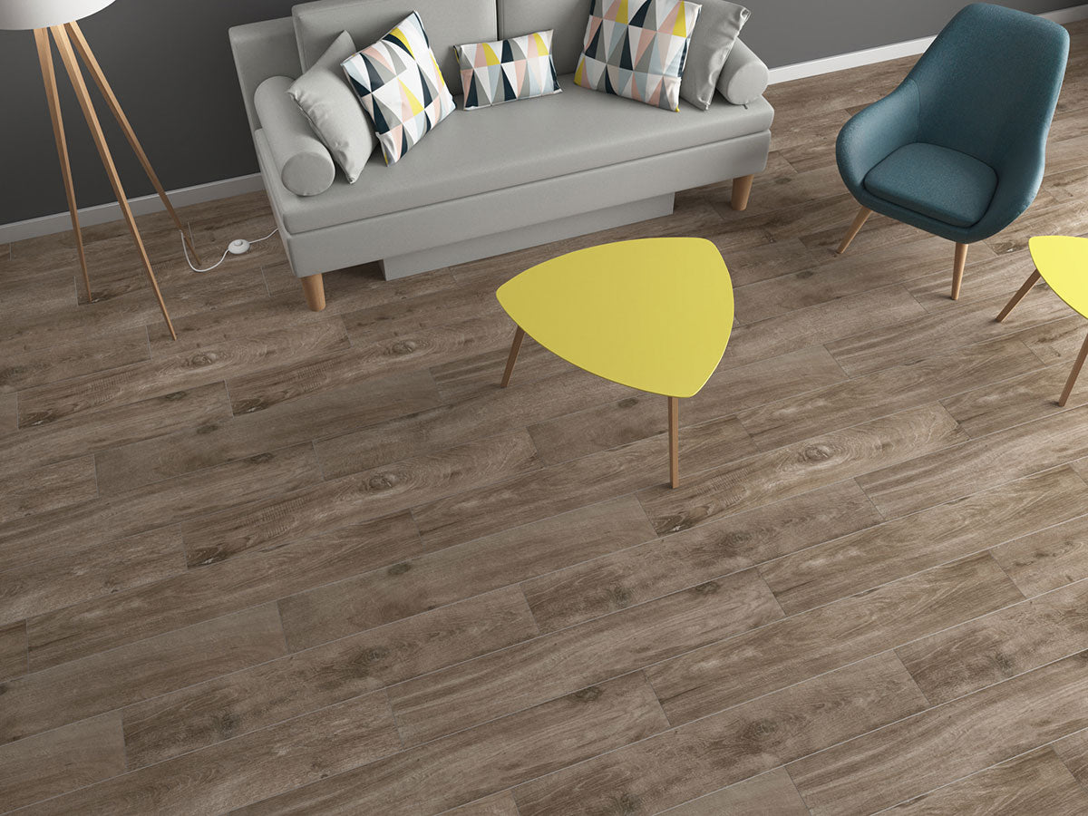 Cottage Brown Porcelain Wood Tile