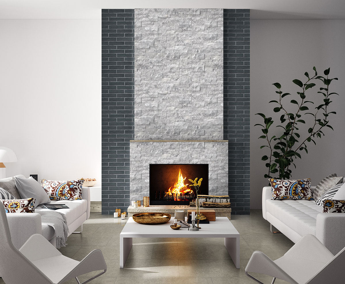 Brickstone Cobble 2X10 Brick Wall Tile