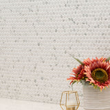 Carrara Matte Penny Round Mosaic Tile