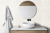 Bianco Dolomite Crema Dotty Pattern Tile