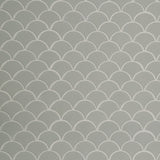 Gray Glossy Fish Scale Pattern Mosaic Tile