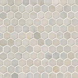 Greecian White 1” Hexagon Mosaic Tile