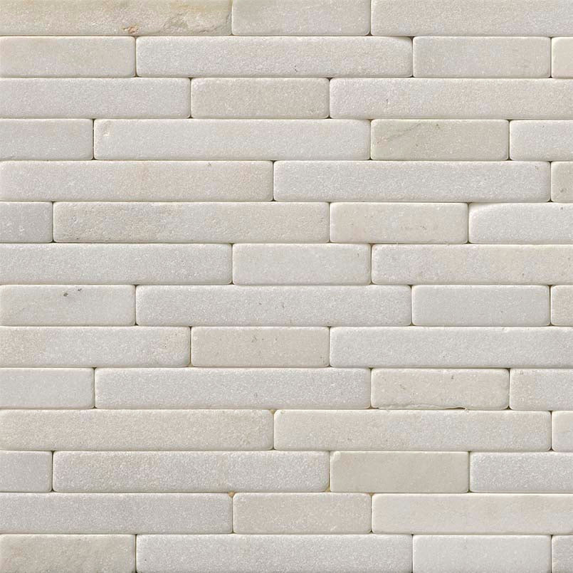 Greecian White Tumbled Mosaic Tile