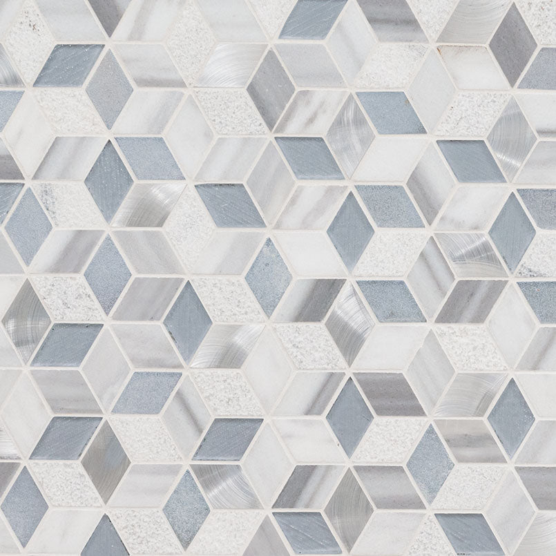 Harlow Cube Pattern Mosaic Tile