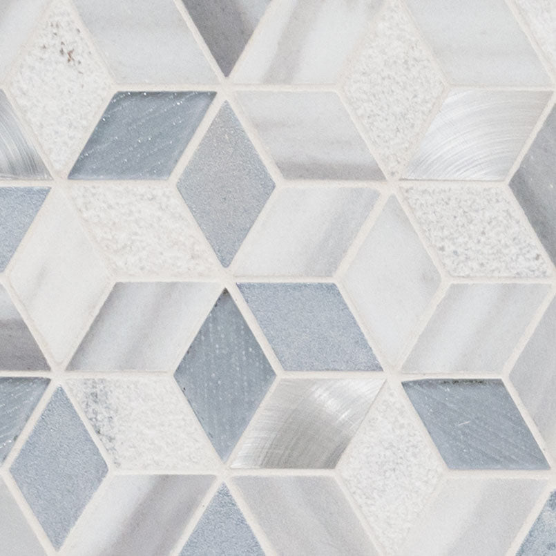 Harlow Cube Pattern Mosaic Tile