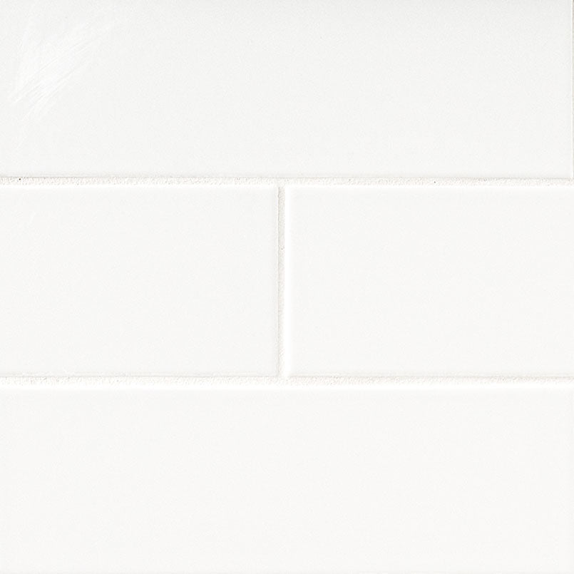 Metro White 4x16 Glossy Tile