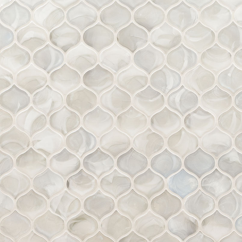 Pearla Arabesque Glass Mosaic Tile