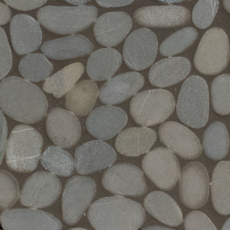 Sliced Island Pebbles Mosaic Tile