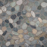 Sliced Rainforest Pebbles Mosaic Tile