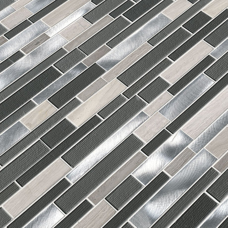 Urban Loft Interlocking Glass & Metal Tile