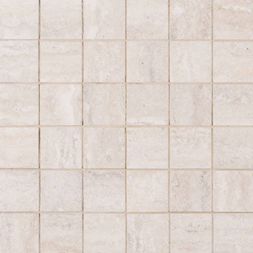 Veneto White Porcelain Tile 2x2 Mosaic Tile