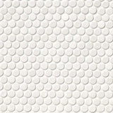 White Glossy Penny Round Mosaic Tile