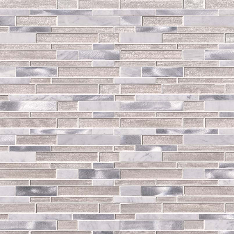 White Wave Interlocking Tile